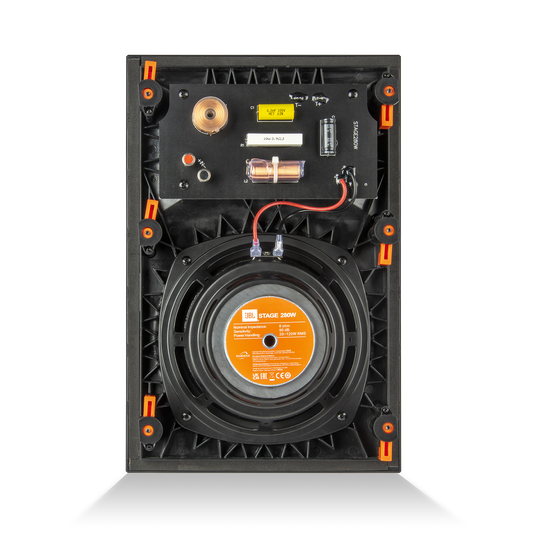 Stage 280W - Black - 2-way Dual 5.25" (130mm) In-Wall Loudspeaker - Back image number null